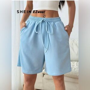 SHEIN Light Blue Athletic Shorts